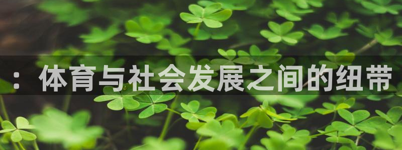 杏悦2体育平台开号链接：：体育与社会发展之间的纽带